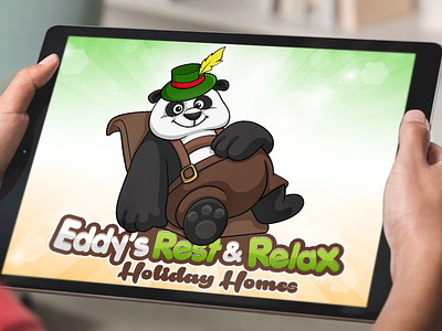 Cute Cartoon Panda Logo, Bear Mascot Brand Design Illustration bear beehaya branding cartoon cartoon character cartoon logo character cute design graphic design illustration logo mascot panda resting text vector