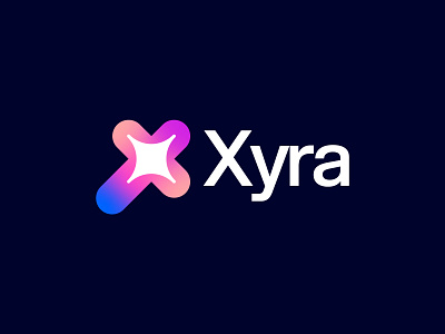 Abstract X Logo – Gradient Abstract Logo Design abstract artificial blockchain branding colorful futuristic gradient intelligence lettermark logo minimal modern software spark star tech technology techy x xxx