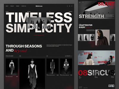 08sircus - Luxury Bold Fashion Ecommerce Website - Product Page ads awwwards campaign clothing company profile contemporary ecommerce fashion landing page marketing minimalist modern online shop photoshoot product design product page product website ui web design website
