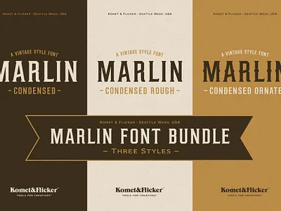 MARLIN - Vintage Font Bundle bold font bundle bundle font headline font industrial font marlin vintage font bundle retro font rough font rough texture serif font typeface font vintage font western font