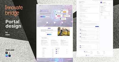 Innovate Bridge - landing page - Minimalist branding graphic design ui