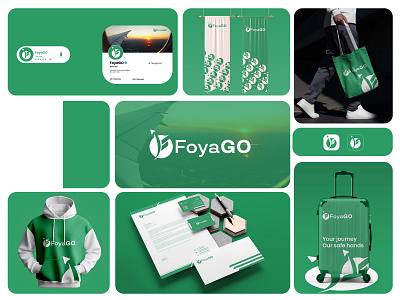 FoyaGO – Travel Agency Logo & Branding Design brand identity f icon f travel logo fly logo foyago logo logo logo design logos travel agency logo travel branding travel logo visual identity
