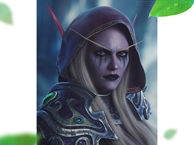 Sylvanas 3D 3d 3d art arts character digital art illustration rendering