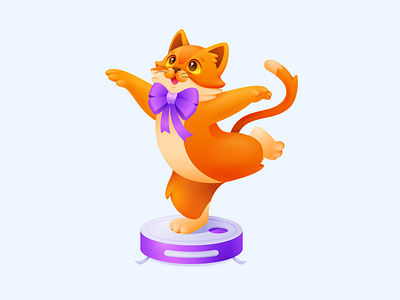 kitty cat✨ 2d art illustration design artists cat graphic design illustration robot