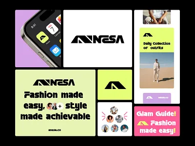 Anesa – Logo, Branding & Moodboard Design