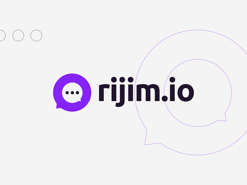Rijim logo design brand branding chat graphic design logo logo design messenger teacode
