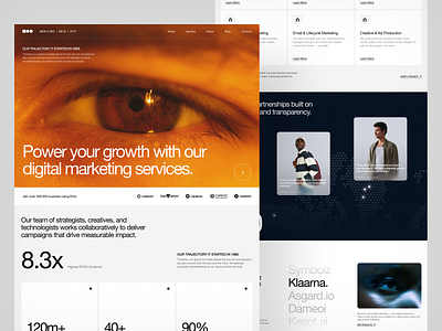 Etnic.Studio agency landing page marketing marketing agency web web design website