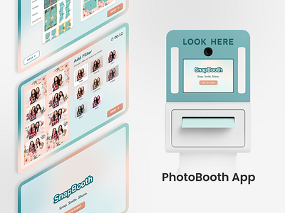 SnapBooth – Desktop Photobooth App UI Design app desktop desktop app figma mockup photobooth photobox ui ui design uiux design ux web