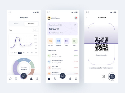 Wallet Mobile App banking branding crypto design ewallet finance landing page ui ux wallet web design