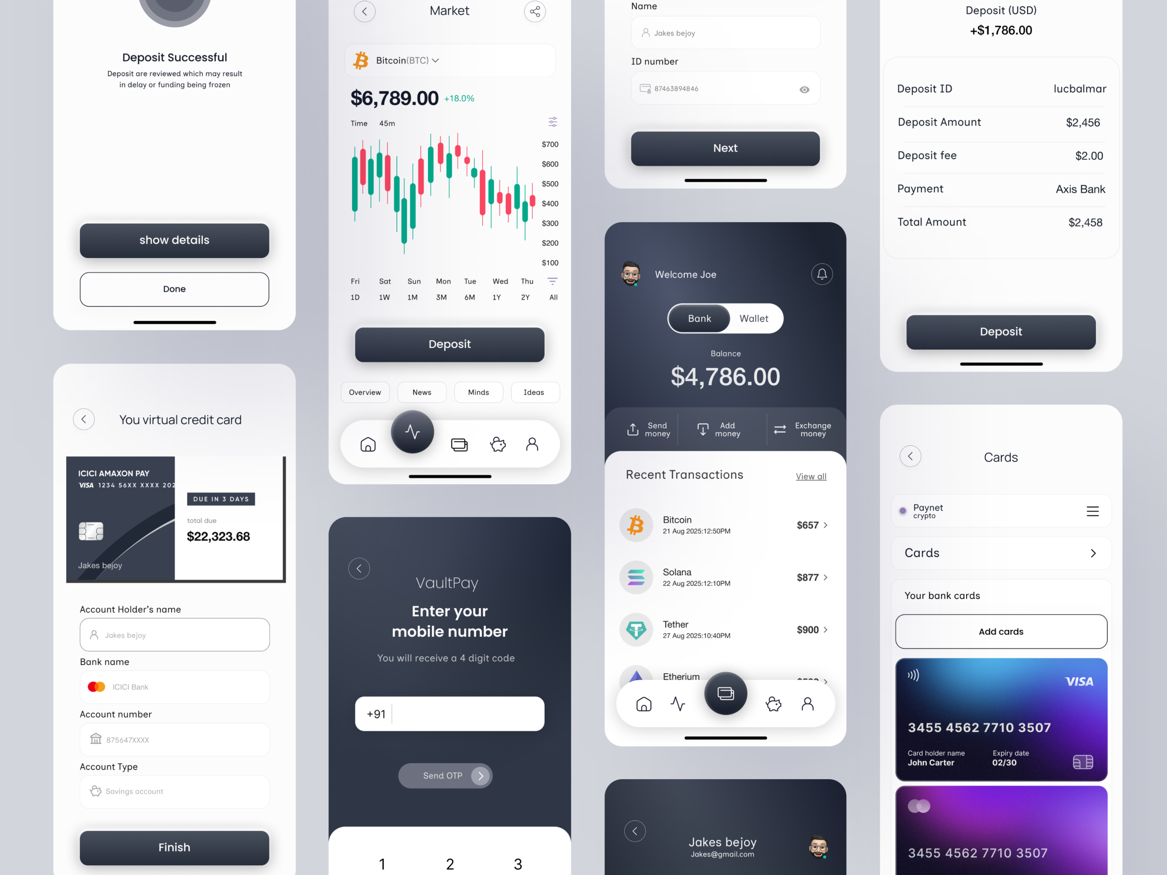 VaultPay: UI/UX case study 2025 ui