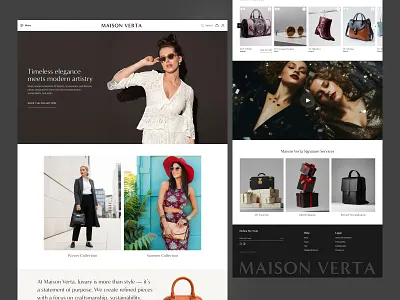 Maison Verta – Luxury Fashion eCommerce website best design agency ecommerce ecommerce website elegant e commerce high end e commerce luxury e commerce website luxury fashion e commerce luxury shopify luxury shopping minimal luxury website premium brand website premium shopify store product page design shopify boutique store shopify store layout top uiux agency