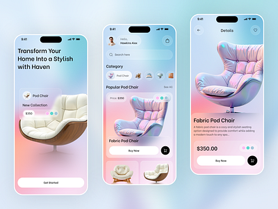 Interior Furniture Store Mobile App application architecture chart clean compan decor ecommerce furniture furniture app interior interior design ios mobile mobile design shop app shopping app