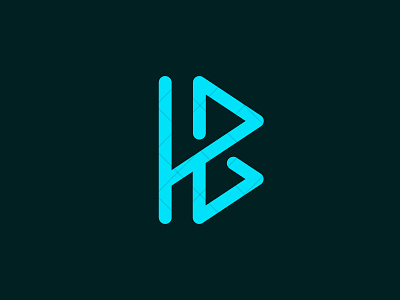 HB logo bh bh logo bh monogram branding design digital art graphic design hb hb logo hb monogram icon identity logo logo design logotype monogram siis sisi typography vector