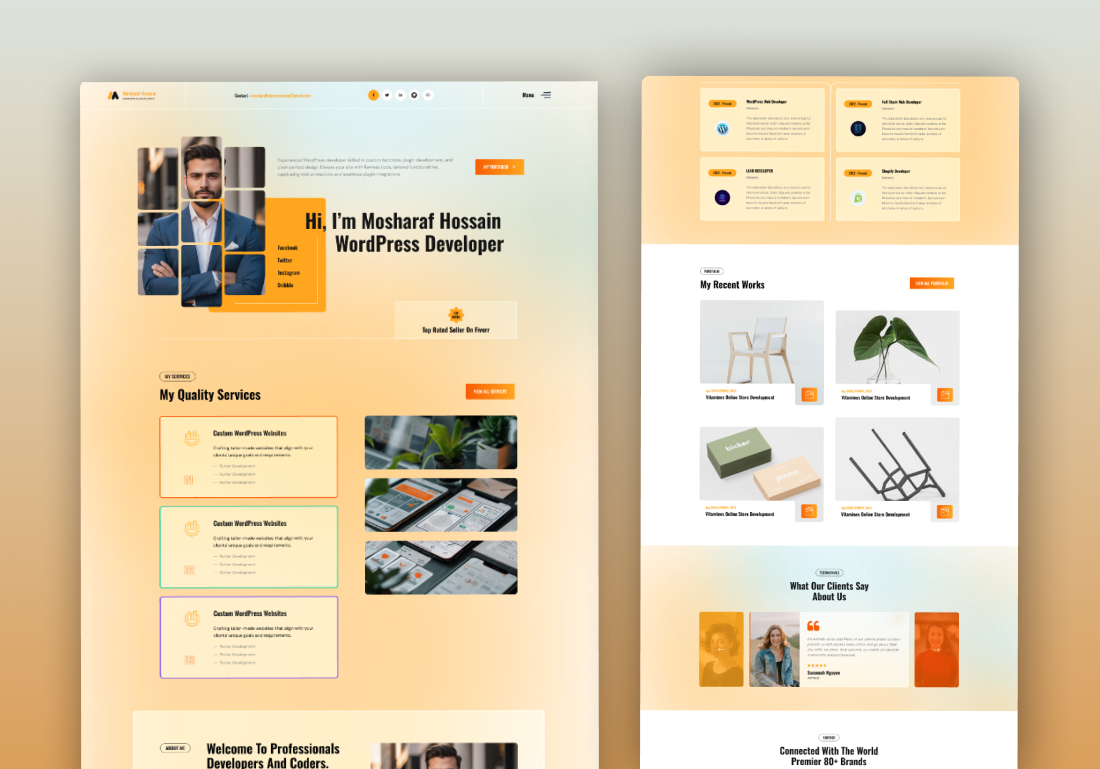 Example of Website Design (5 Pages)