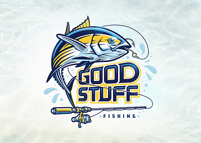 Good Stuff Fishing branding character design drawing dribbble fish fishing good illustration logo mascot stuff tuna vector
