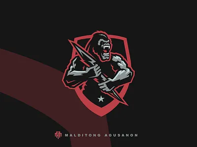 Savage Titans Sports Logo For Sale ape baseball basketball bolt esports football gods gorilla hockey lacrosse mascotlogo monkey pickleball soccer sportslogo strong titans volletball