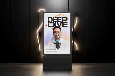 DeepDive Educational Podcast — Ali Abdaal, Modern Website Design branding dashbloom pitch deck