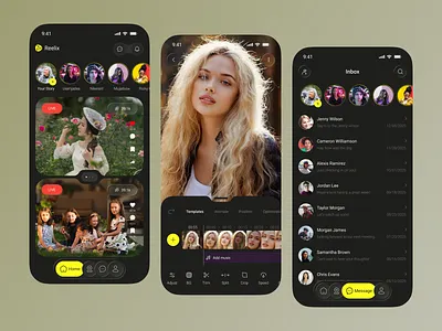Reelix – AI Social Media Mobile App ai ai app app design app designer communication instagram app ios media mobile mobile app modern app saas social social app design social hub social media mobile app social network social platform trending ui designer