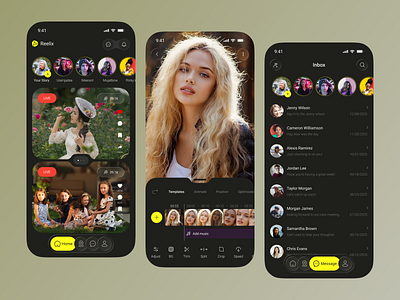 Reelix – AI Social Media Mobile App ai ai app app design app designer communication instagram app ios media mobile mobile app modern app saas social social app design social hub social media mobile app social network social platform trending ui designer
