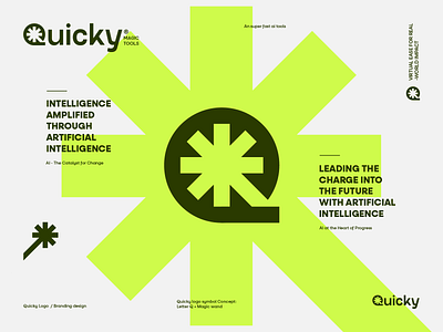 Ai logo, Q logo, branding app logo artificial intelligence branding creative logo letter logo letter q logo logo for sell logo idea logo mark logotype magic wand logo q tech logo text logo typo logo unused logo virtual assistant virtual logo visual identity