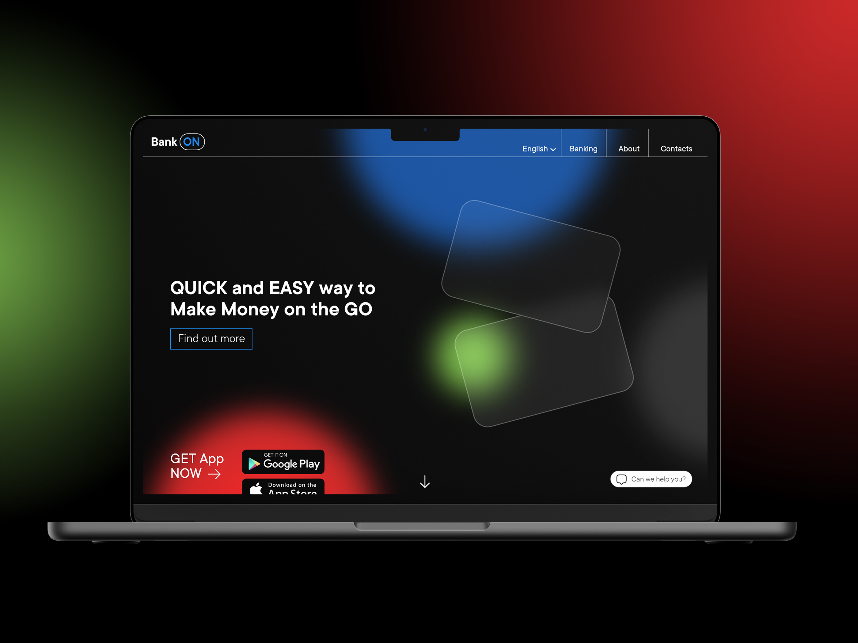 BankON design graphic design logo mobile ui vector web design webdesign