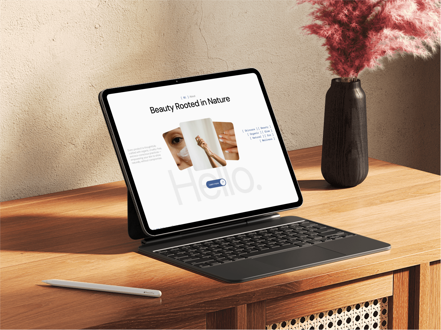 PureGlow: Microinteractions beauty