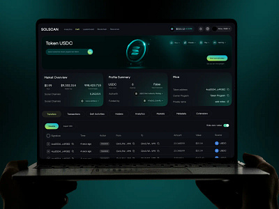 SOLSCAN-Defi dashboard aidesign crypto crypto dashboard defi defi dashboard exchange platform fintech redesign solscan trading wallet web app web design web site web3 web3 design