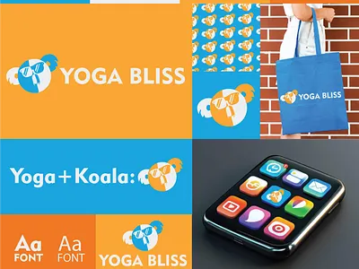 yoga bliss logo design creativity graphic design logo design