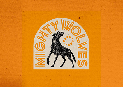 MIGHTY WOLVES 🐺 badge branding illustration logo logo design typography wolverhampton wolves wolves fc