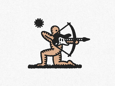 guitarcher archer arrow bow guitar hunt katzman kneel music pose rock scene singer songwritier sun theo tribute vulfpeck