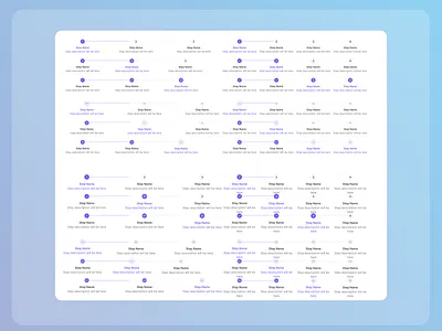 Step Indicator - Lumin UI branding design system logo motion graphics step indicator ui