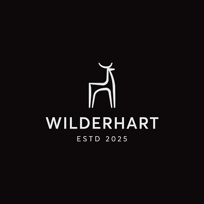 Deer antler beauty branding deer design food graphic design horn icon illustration local logo logo design nature restaurant vector wild wilderhart