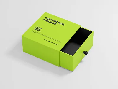 Square Box Mock-up 3d 3d mockup box branding branding mockup design graphic design illustration logo mockup mrfauzi realistic mockup ui vector