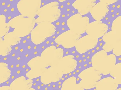 Big Flowers With Dots on Violet. Seamless pattern fabric fashion floral flower pattern seamless pattern textile