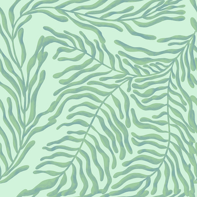 Delicate Green Leaves. Seamless pattern fabric fashion floral leaves nature pattern seamless pattern textile