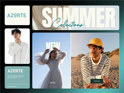 AZORTE | E-Commerce Website Redesign clothing ecommerce home page landing page redesign ui uiux user experience user interface ux web design website