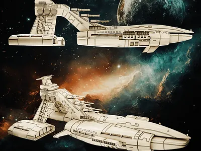 Musai Class Spaceship 3d 3d art 3d model 3d printing 3d sculpting blender design warhammer