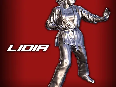 Lidia from Tekken 8 3d 3d art 3d model 3d printing 3d sculpting blender design warhammer