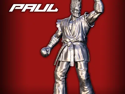 Paul from Tekken 8 3d 3d art 3d model 3d printing 3d sculpting blender design warhammer