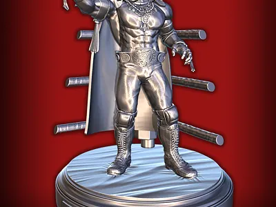King from Tekken 8 3d 3d art 3d model 3d printing 3d sculpting blender design warhammer