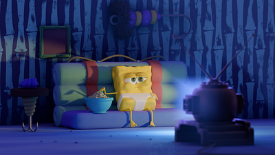 SBTV_Scene 3d animation blender character illustration stylized