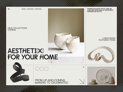 AesthetiX // Website aesthetic blacklead blacklead studio cozy decor design home items light product sale site ui vase web website