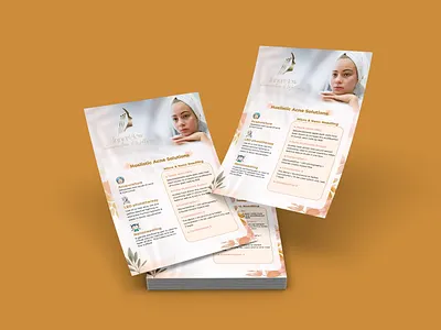 Holistic Acne Solutions Flyer Design acne solutions flyer acnesolutions beautyflyer brochuredesign creativedesign flyer design healthflyer holistichealth leaflet design menu professional spa flyer wellnessdesign