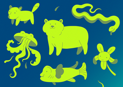 The Kind Creatures animal animals branding character character design design flat icon iconography illustration illustration design mascot product art product illustration san francisco sf designer ui