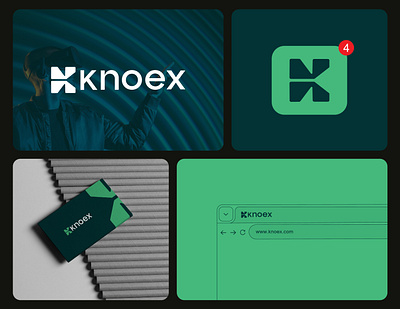 Knoex – The Future of Experience k letter k letter logo k logo letter logo logo logo design