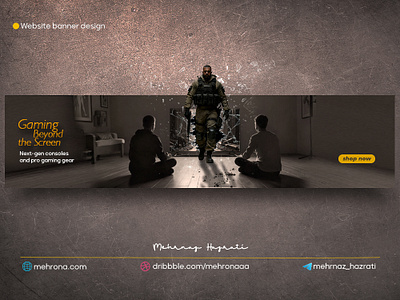 website banner design banner game gaming graphic design poster ui