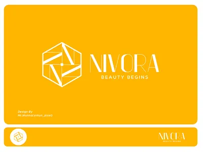 Nivora Cosmetics/Skin Care Logo And Branding. berutylogo brandidentity branding cosmetic brandign fahsion brandign fashion logo graphic design logo logo design minimal brandign minimal logo munna munpixel nivora brandign skincare skincare brandign skincare identity skincare logo ui visualidentity