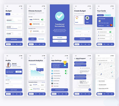Clean and professional app UI templates designed in Figma📱✨ app figma graphic design ui