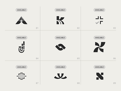 Ready-to-Own Logos 🔐 3d a letter a logo app branding check logo collection design graphic design icon illustration j logo k logo logo logo design n logo shapes ui vector x logo