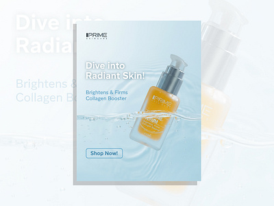 Iprime Serum Social Media Ad Design ad design ads ads design advertising beauty brand identity brandin branding design face serum graphic graphic design graphic designer product design skin care skin care products social media design social media post